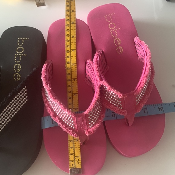 Bobee summer flip flops, 2” to 1” platform heels, 2 pairs - Picture 3 of 7